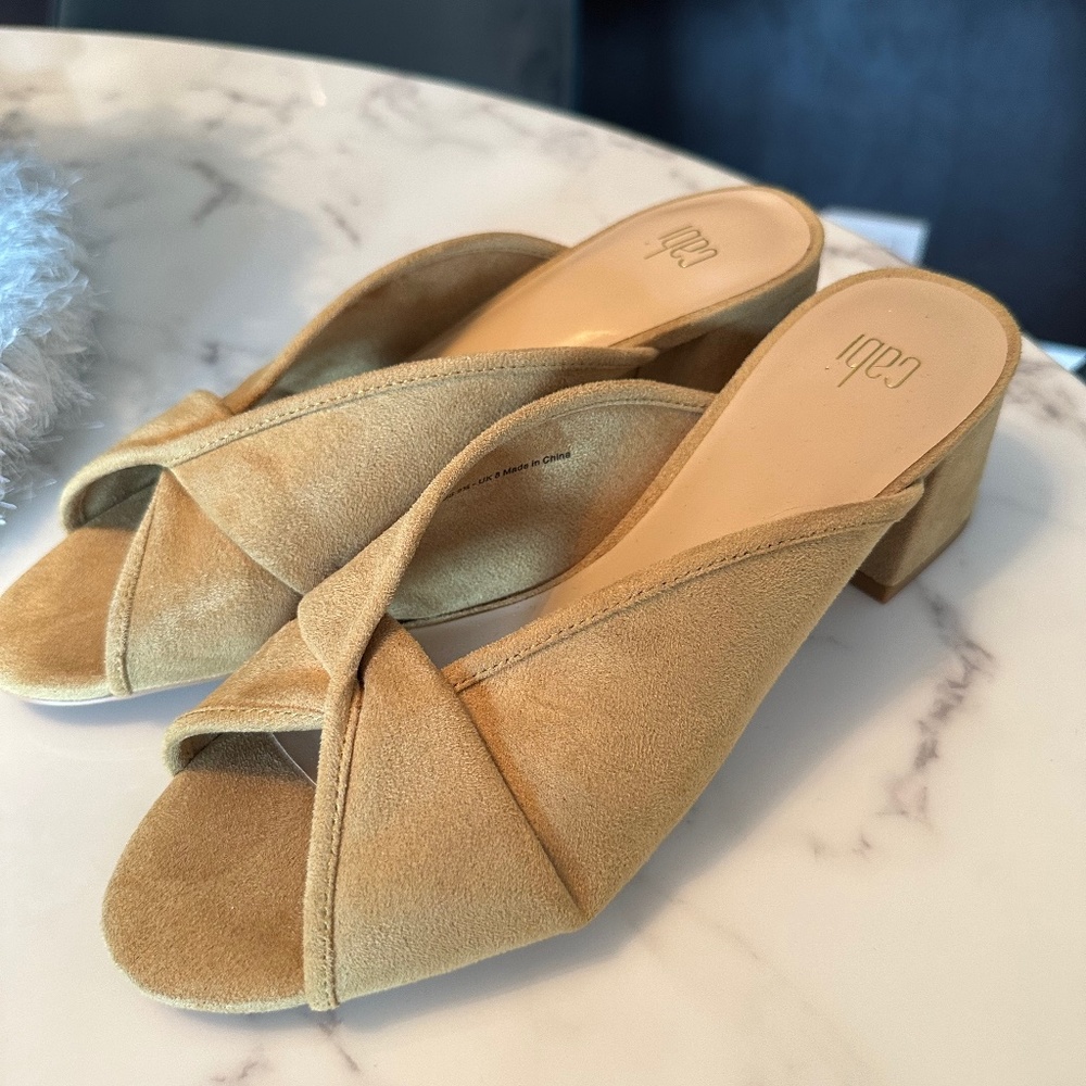 Lime Green low block heel